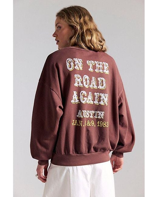 Daydreamer Multicolor Willie Nelson Oversized Pullover