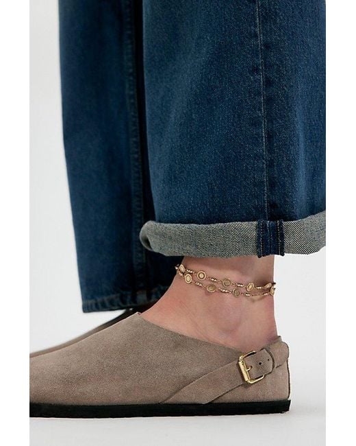 Silent D Blue Mia Mules By