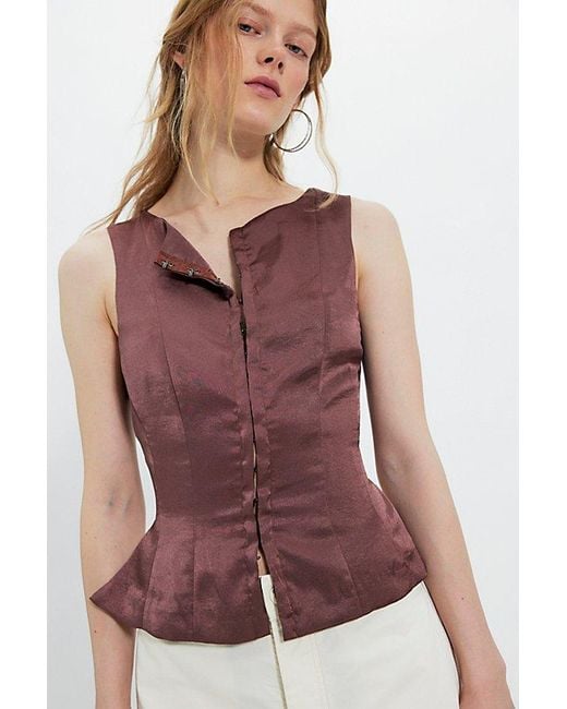 Free People Purple Odessa Top