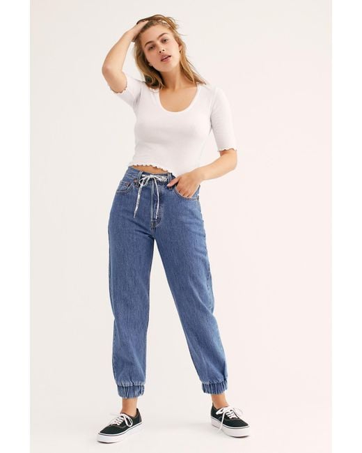 Free People Denim Levi's 501 Jogger Jeans By Levi's in Blue | Lyst