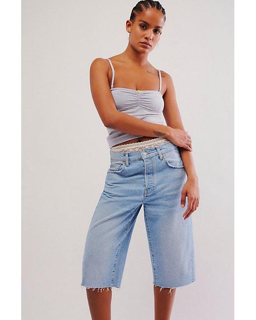 Free People Blue Fit For You Convertible Tube Top