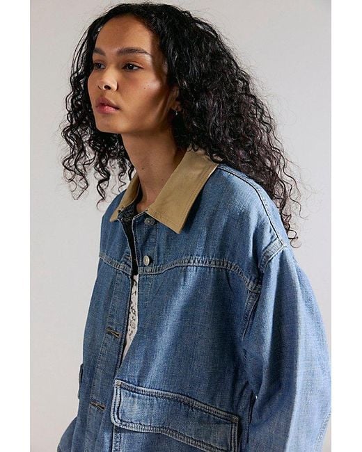 Free People Blue Lemon Denim Jacket