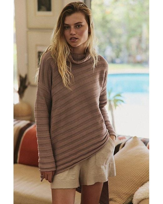 Free People Brown Versa Sweater Tunic