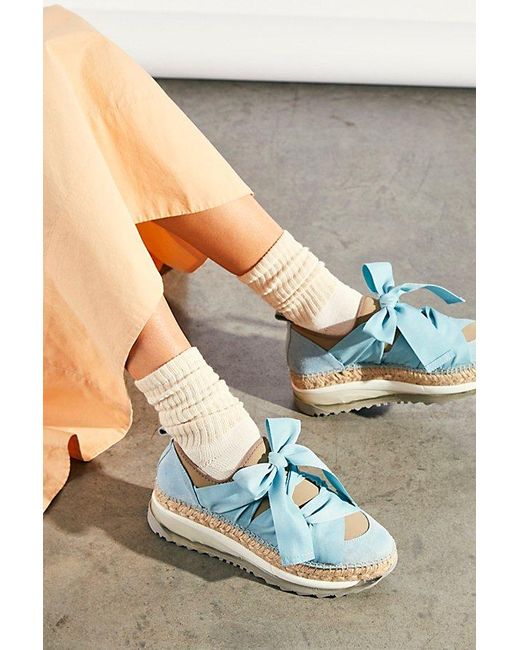 Free People Gray Chapmin Espadrille Sneakers