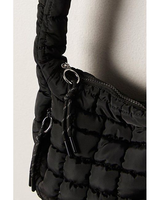 Fp Movement Black Quilted Baby Carryall Sling Bag