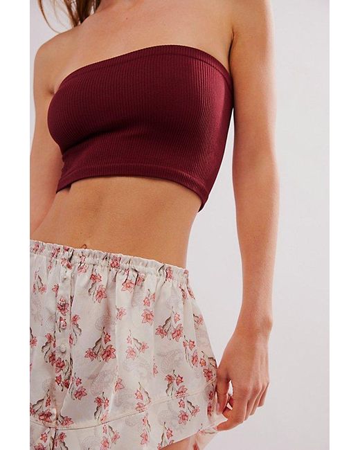 Intimately By Free People Red Adrienne Bandeau