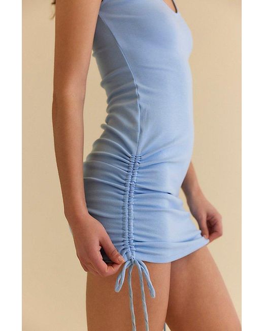 free-est Blue Good Feels Ruched Mini By