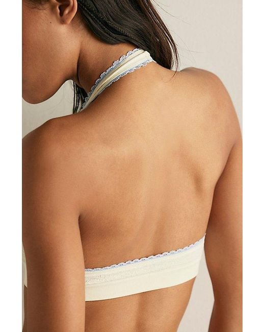 Intimately By Free People Multicolor Sweet Point Seamless Halter Bralette By