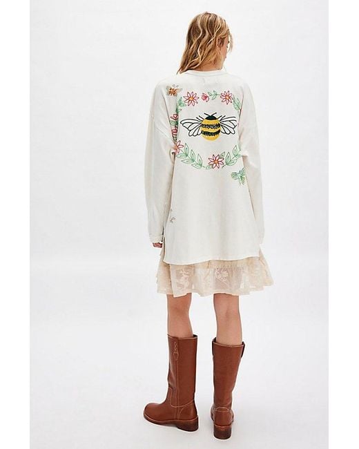 Free People White We The Free Never Leaf Me Tee