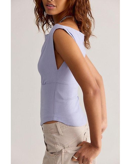 Free People Purple Harper Top