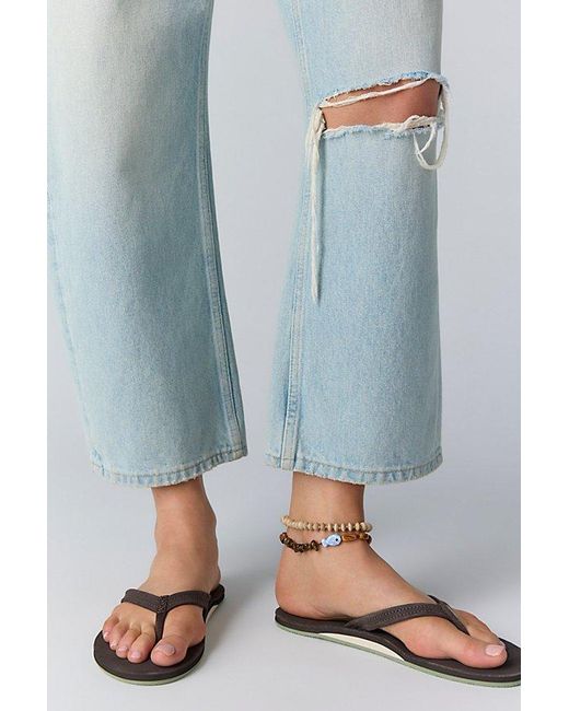 Hari Mari Blue Fields Flip Flops By