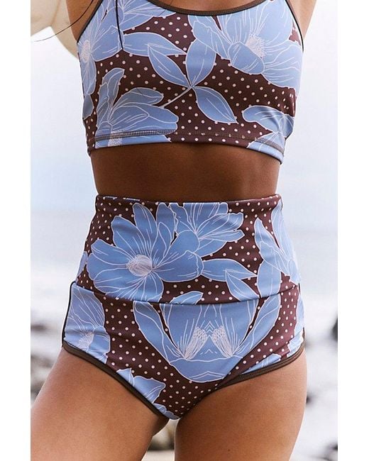 Salt Gypsy Brown Betty High-Waisted Boyshort Surf Bottoms