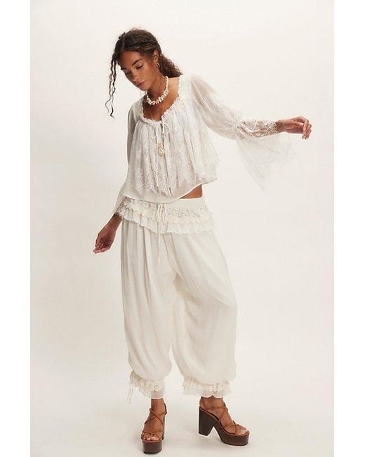 Free People Natural Fairy Girl Blouse