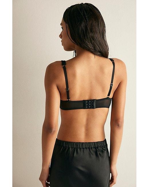 Intimately By Free People Black Flirty Frill Underwire Bra By