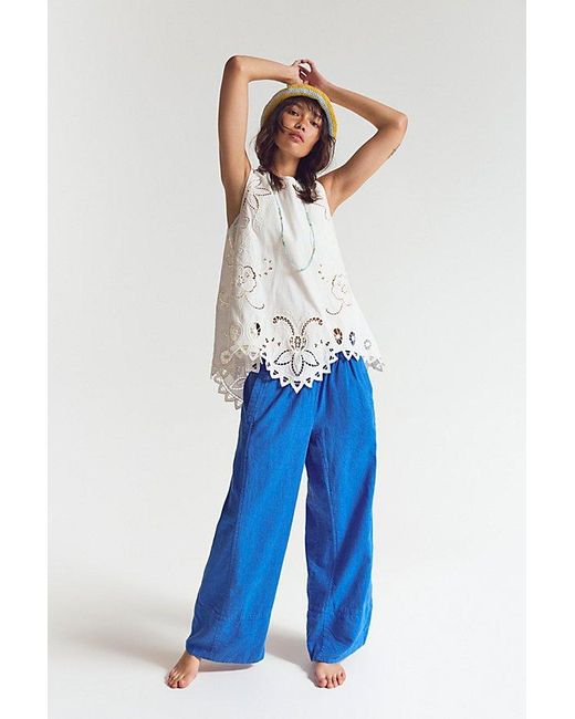 Free People Multicolor Reina Cutwork Tunic