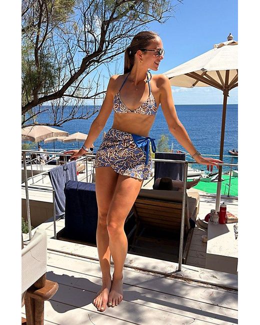free-est Blue Judy Swim Skort