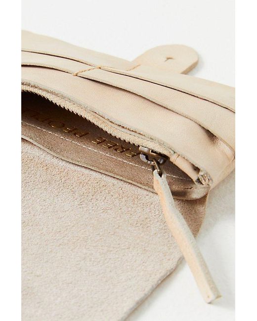Free People White Pulito Leather Wallet