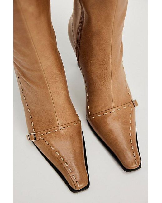 Jeffrey Campbell Brown Best Of Luck Heel Boots By