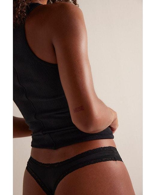 Stripe & Stare Brown Thong