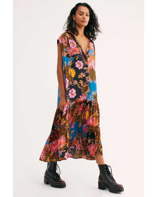 Free People Multicolor On My Mind Maxi Top