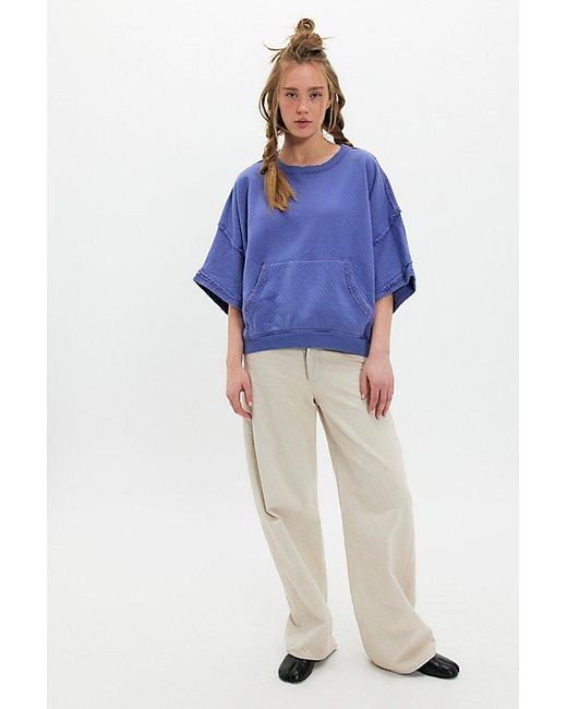 Free People Blue Dweller Pullover