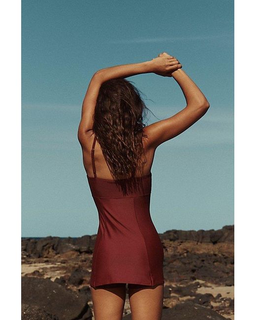Seea Brown Bolinas Surf One-piece At Free People In Walnut, Size: Small