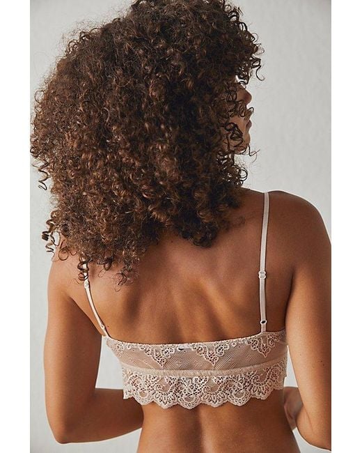 Only Hearts Brown So Fine Sheer Lace Bralette
