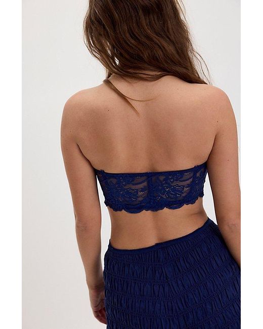 Intimately By Free People Blue Last Dance Lace Bandeau By