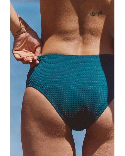 Seea Blue Brasilia High-Waisted Surf Bottoms By