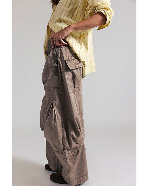 Free People Green We The Free Onset Pull-On Cargo Pants