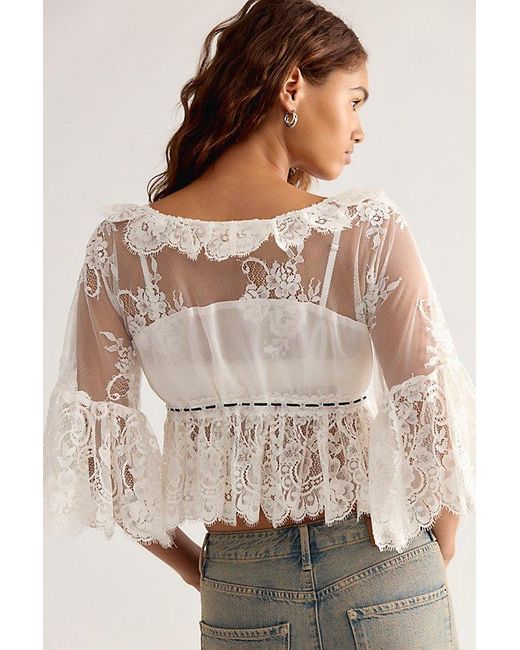 Jen's Pirate Booty Multicolor Star Anise Lace Blouse