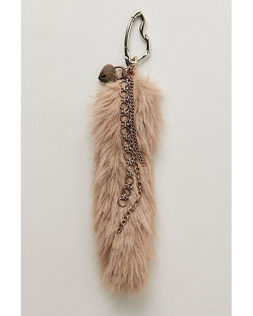 Free People Multicolor Fluffy Tail Bag Charm