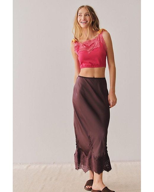 Intimately By Free People Red It's Romantic Brami Top By