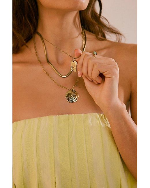 Free People Multicolor Oversized Coin Necklace