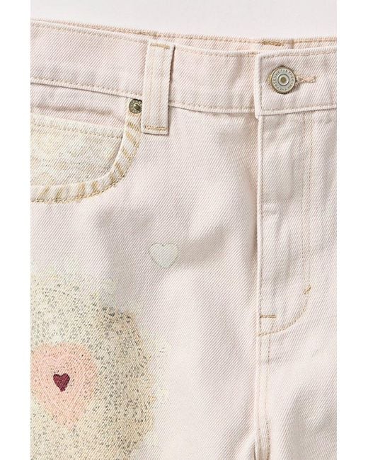 Free People White Tinsley Printed Jeans