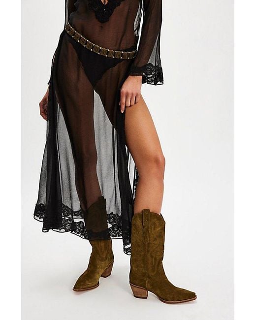 Jeffrey Campbell Black Dagget Western Boots By