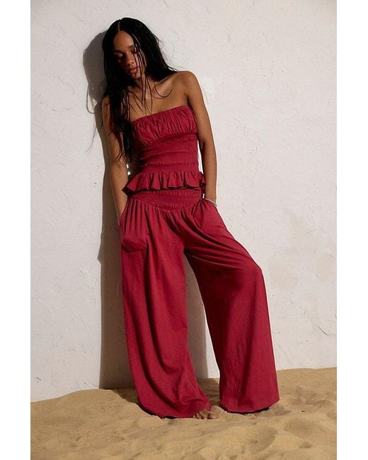 free-est Red Don'T Call Me Pant Set By