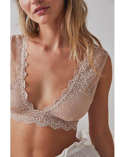 Only Hearts White So Fine Lace Tank Bralette