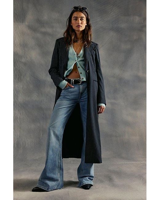 Free People Gray West Coast Relaxed Flare Jeans