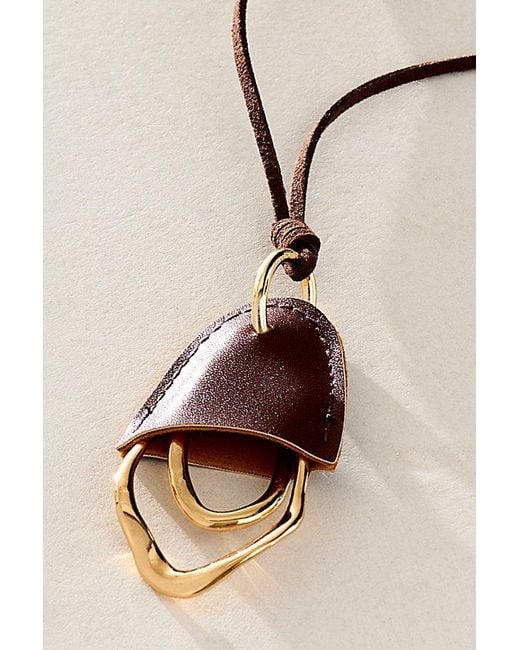 Free People Natural Bareform Pendant Necklace