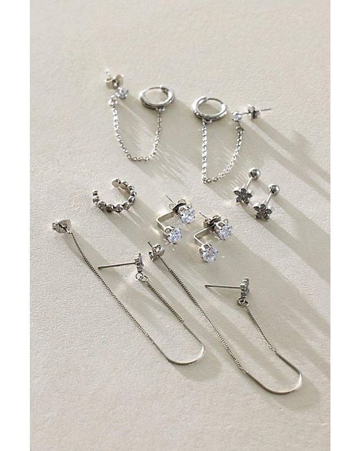 Free People Gray Maison Stainless Steel Stud Pack