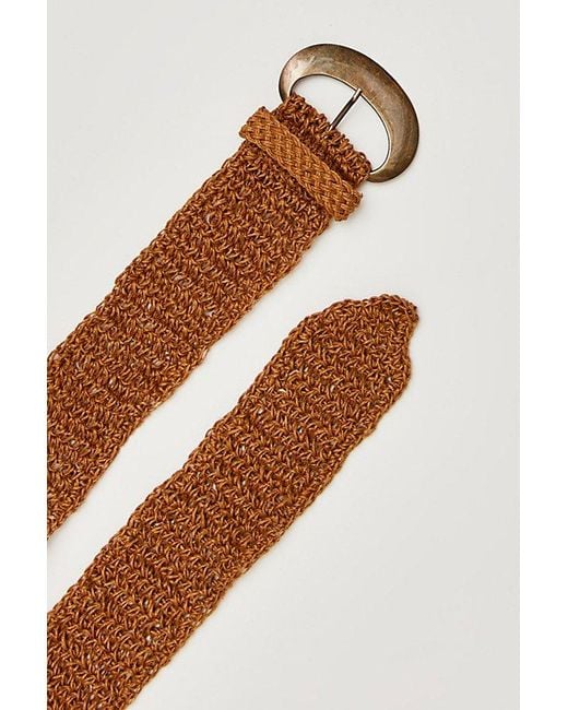Free People Brown Coastal Waist Belt