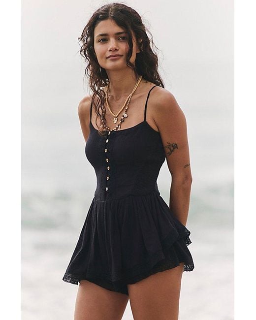 free-est Black Marley Romper By