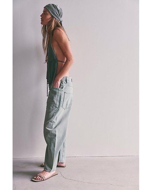 Free People Multicolor Minimalist Moxie Barrel Jeans