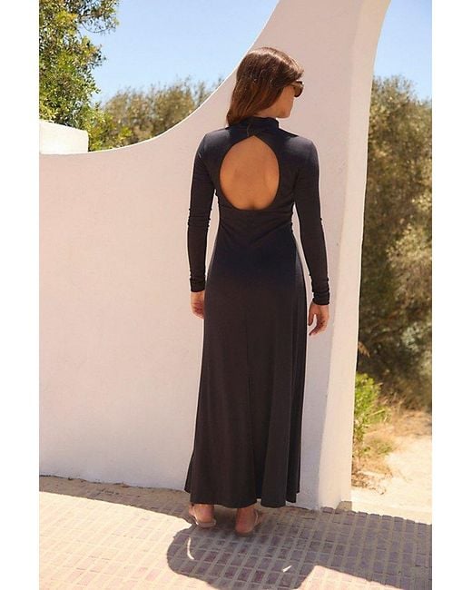 free-est Black Alessia Good Feels Maxi Dress By