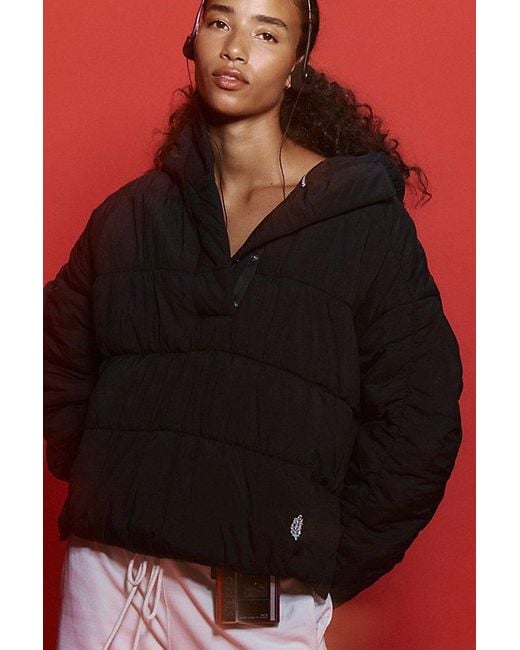 Fp Movement Red Polly Puffer Pullover
