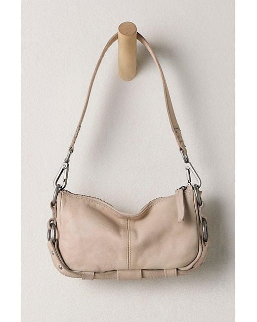 Free People Natural Lillie Leather Shoulder Bag