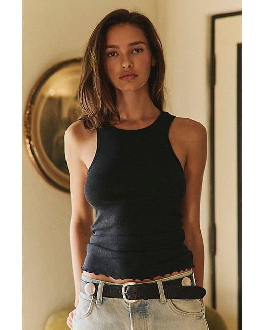 Intimately By Free People Black Fresh In Love Tank Top