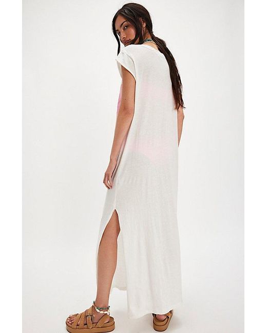 Ragabond Pink Hibiscus Maxi Tee Top By