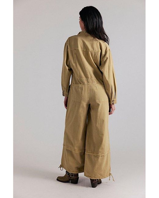 Free People Natural We The Free High-Line One-Piece Jumpsuit